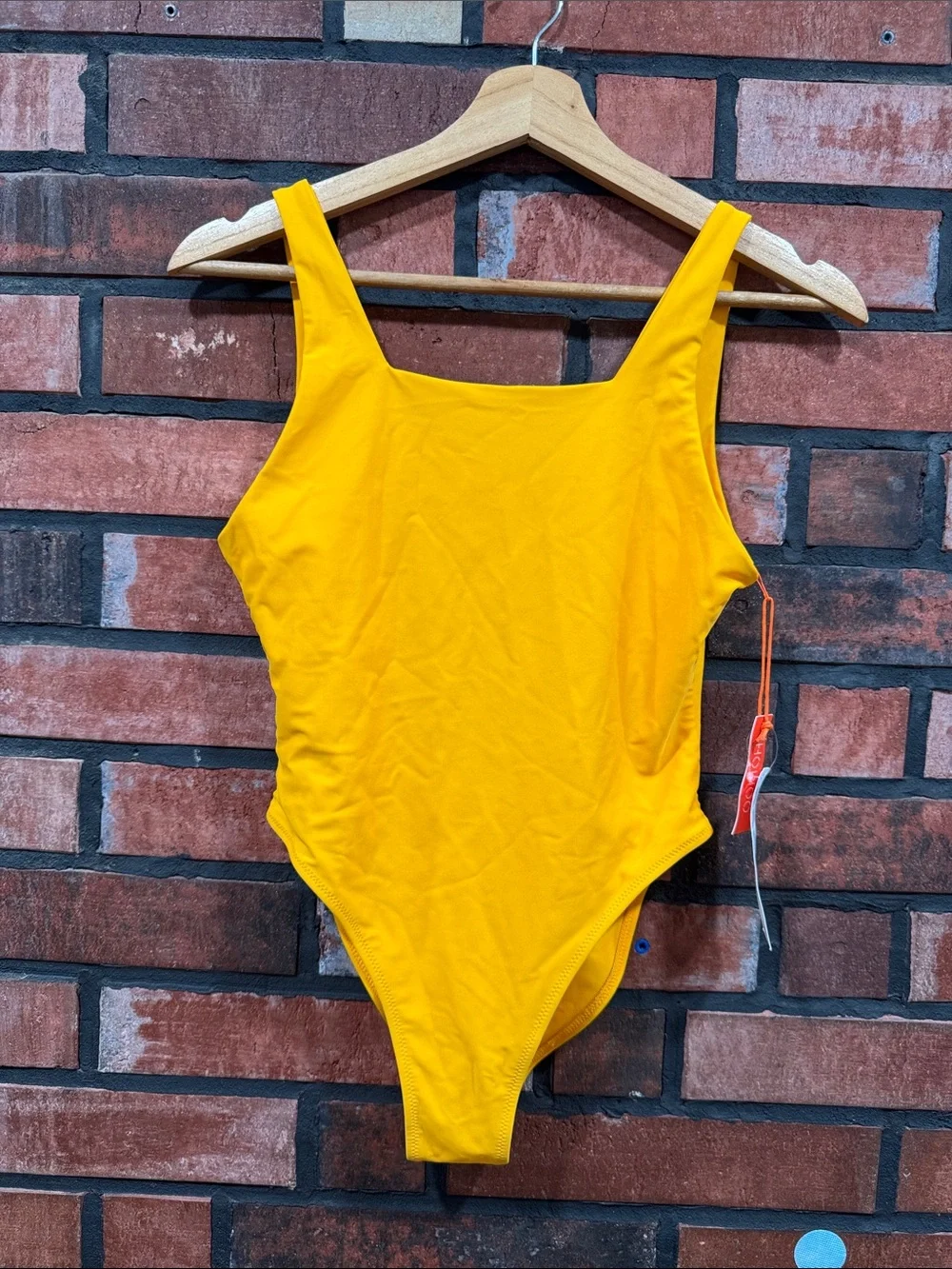 Bright Yellow One-Piece Swimsuit